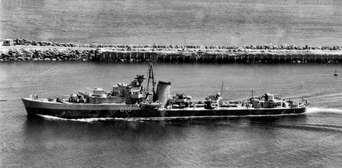 The Royal Netherlands Navy destroyer Tjerk Hiddes, seen here entering Fremantle 